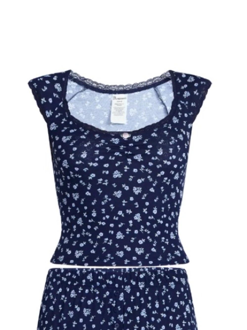 No Boundaries Women’s Pointelle Baby Tee